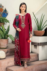 DHANAK 3PC EMBROIDERED UNSTICHED ARTICLE BA-312