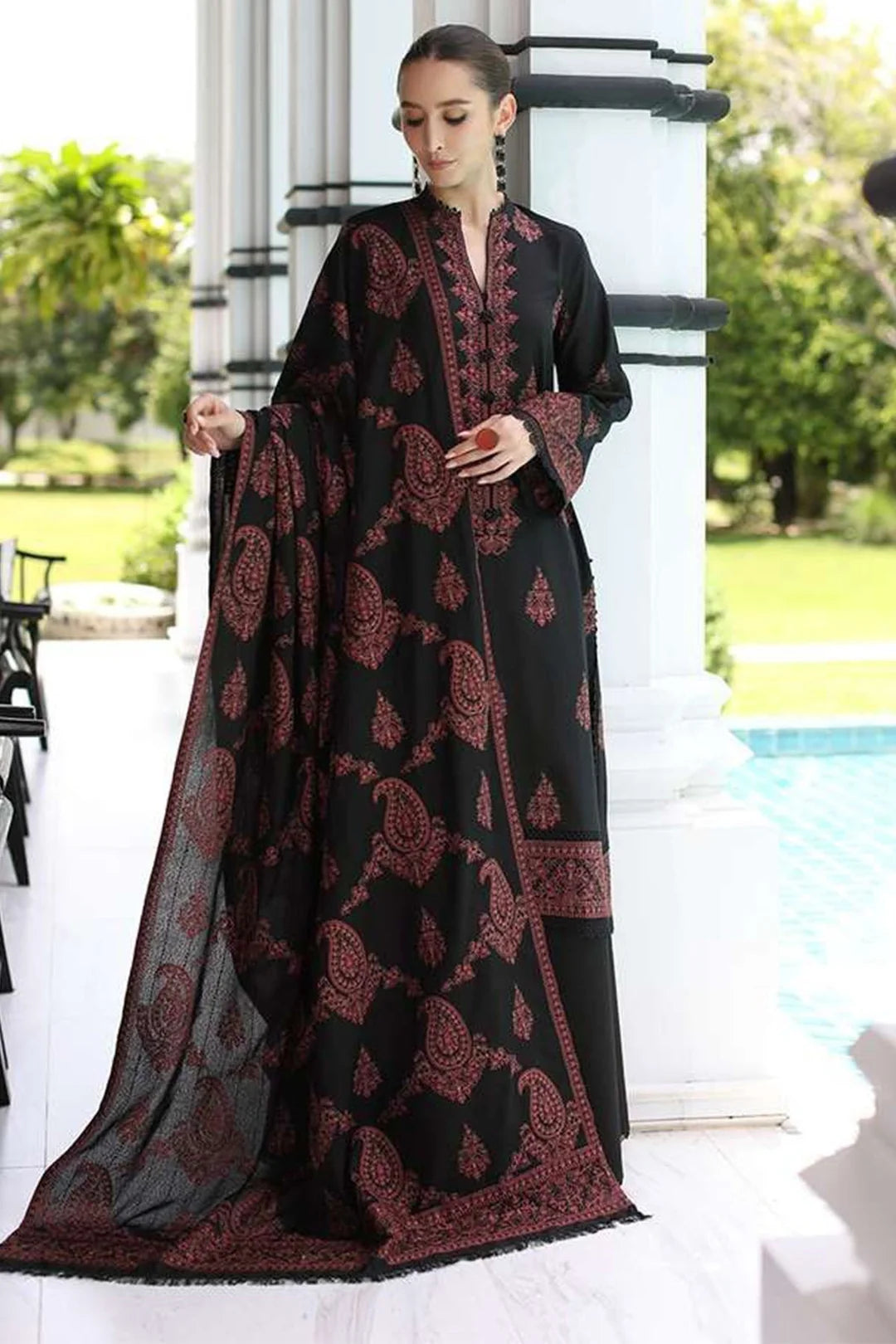 3PC DHANAK EMBROIDERED UNSTICHED ARTICLE BA-418