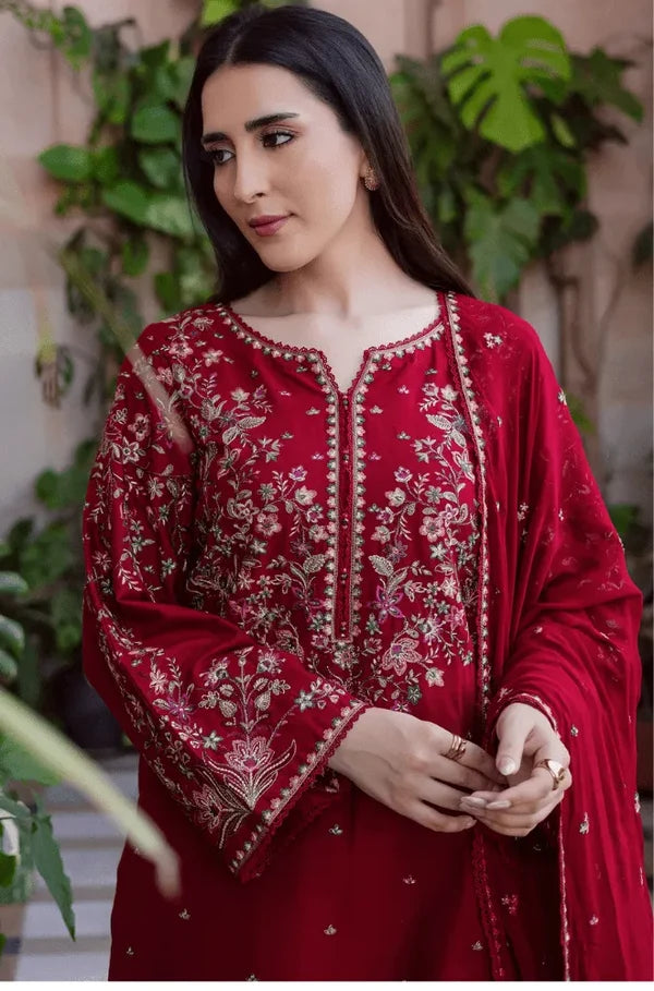 DHANAK 3PC EMBROIDERED UNSTICHED ARTICLE BA-345