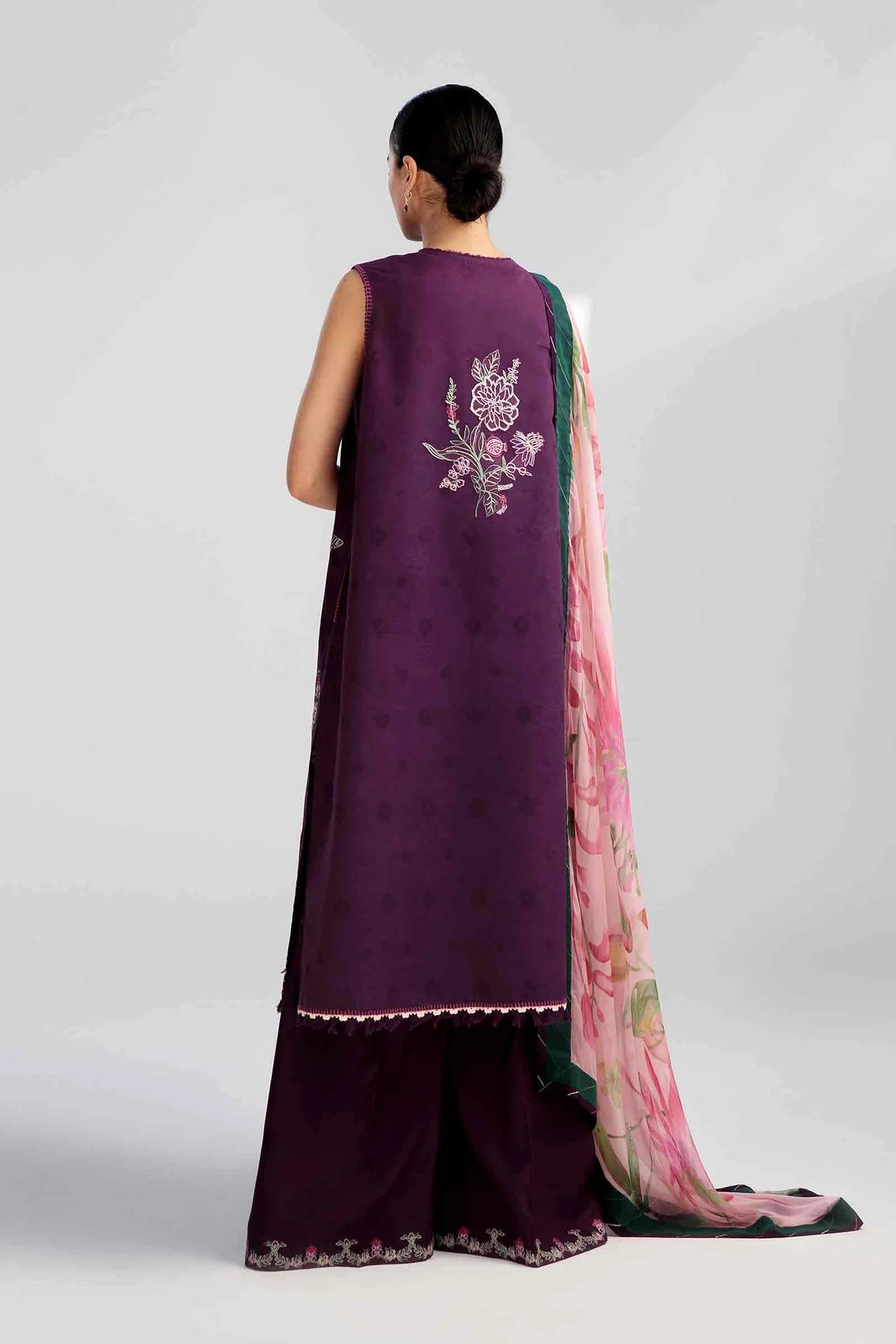 DHANAK 3PC EMBROIDERED UNSTICHED ARTICLE BA-301