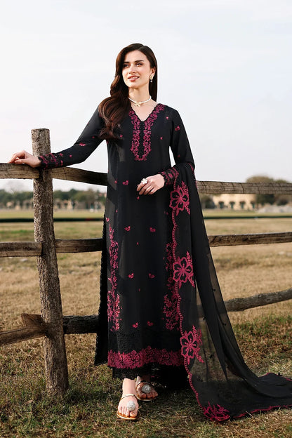 BAREEZE DHANAK 3PC CHICKENKARI EMBROIDERED UNSTICHED ARTICLE BA-310