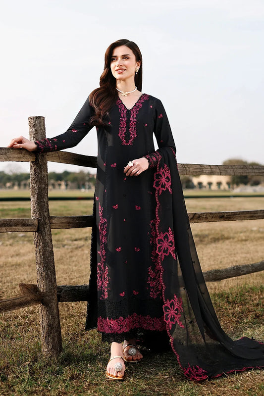 BAREEZE DHANAK 3PC CHICKENKARI EMBROIDERED UNSTICHED ARTICLE BA-310