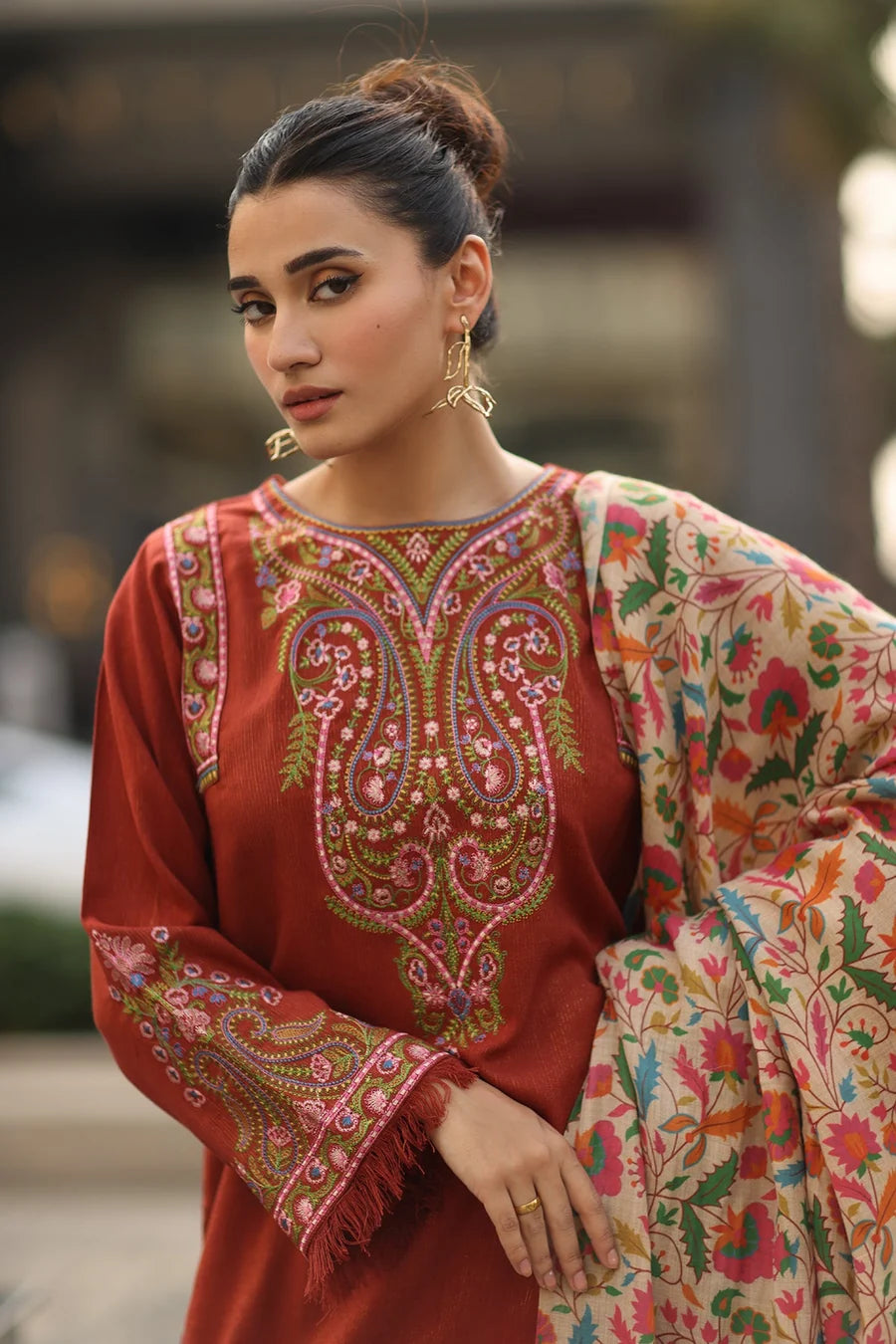 DHANAK 3PC EMBROIDERED UNSTICHED ARTICLE BA-391