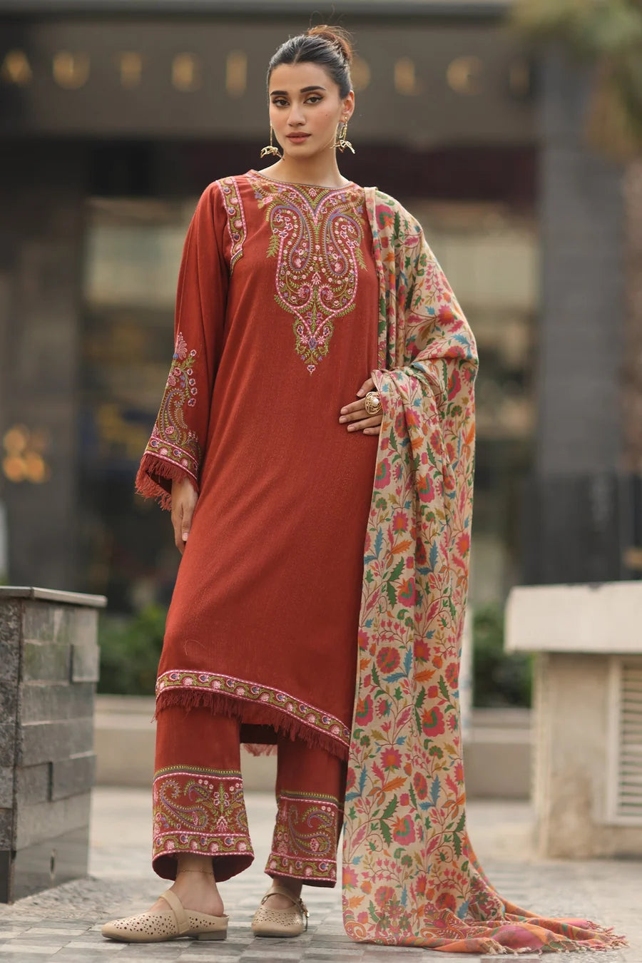 DHANAK 3PC EMBROIDERED UNSTICHED ARTICLE BA-391