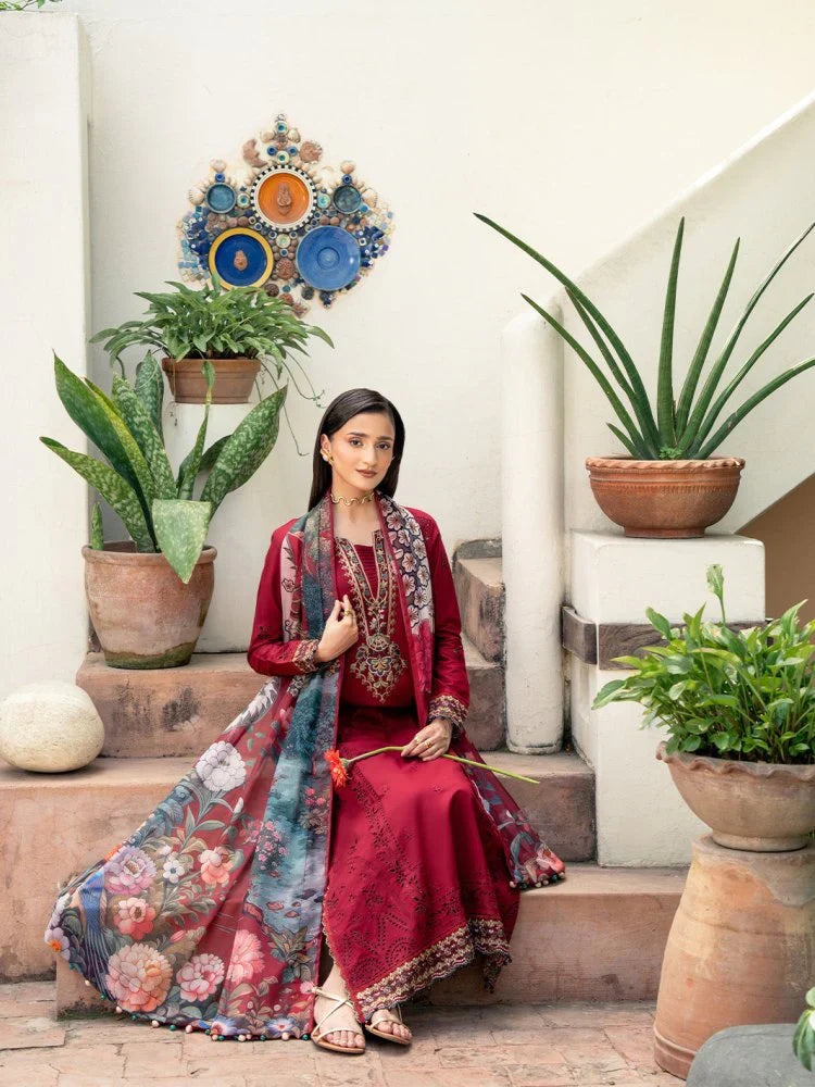 DHANAK 3PC EMBROIDERED UNSTICHED ARTICLE BA-312