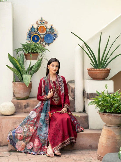 DHANAK 3PC EMBROIDERED UNSTICHED ARTICLE BA-312