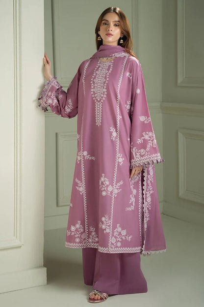 3PC DHANAK EMBROIDERED UNSTICHED SUIT BA-416-B