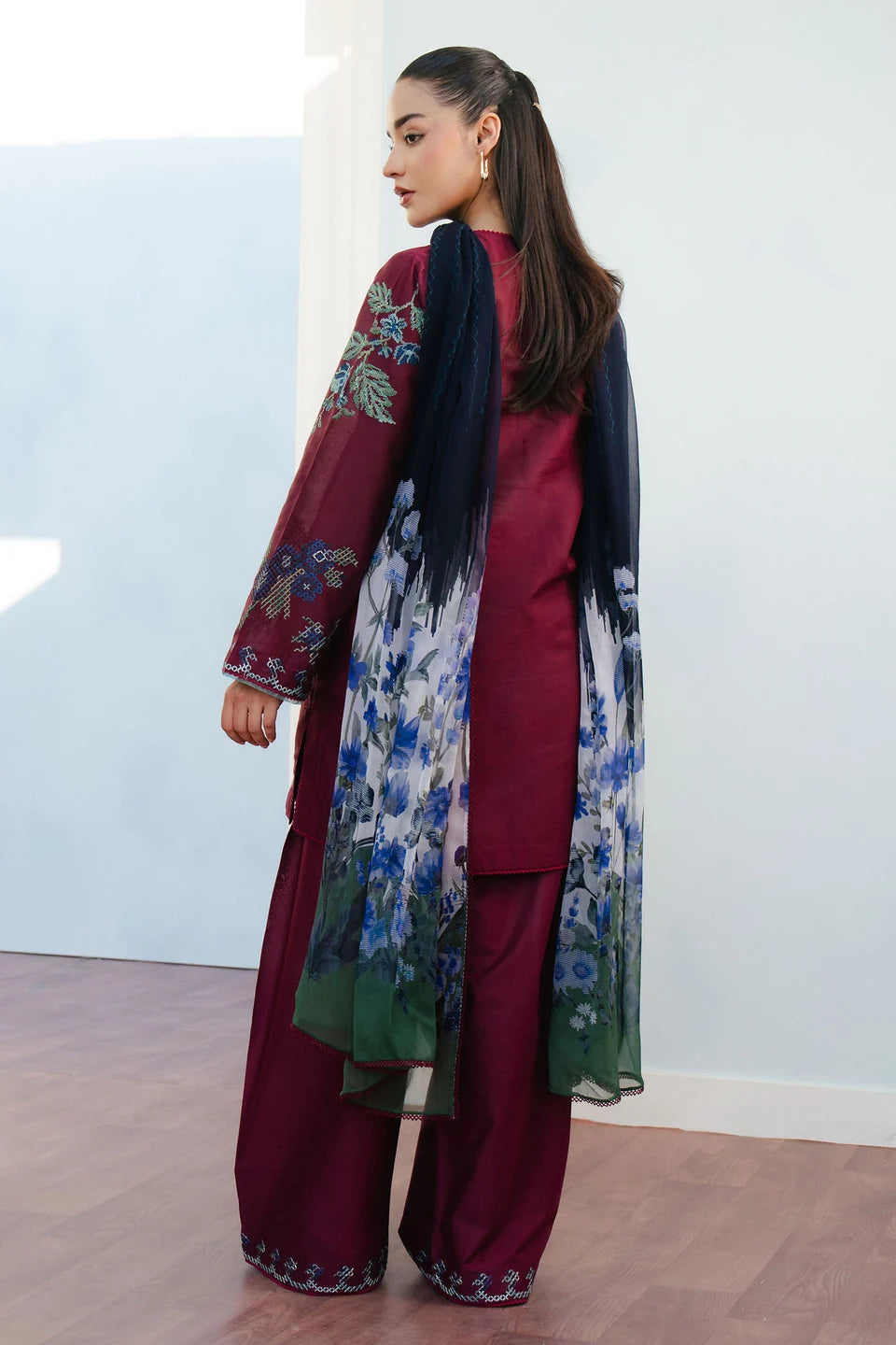 COCO DHANAK 3PC EMBROIDERED UNSTICHED ARTICLE BA-388