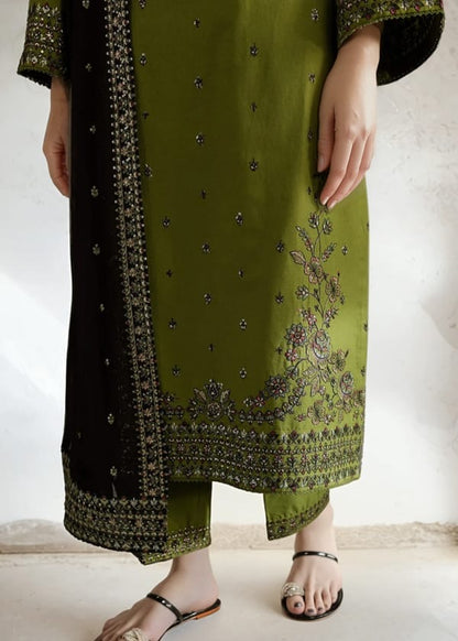 DHANAK 3PC EMBROIDERED UNSTICHED ARTICLE BA-109