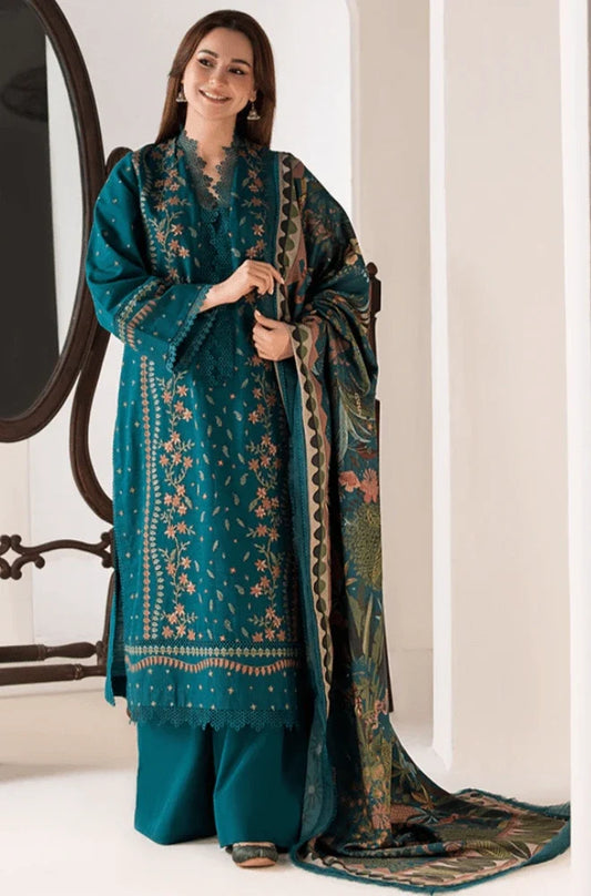 SOBIA NAZIR DHANAK 3PC EMBROIDERED UNSTICHED ARTICLE BA-305