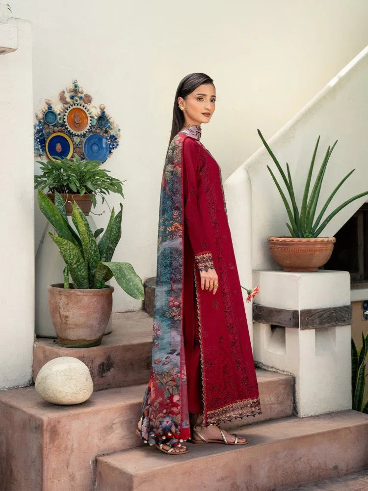 DHANAK 3PC EMBROIDERED UNSTICHED ARTICLE BA-312