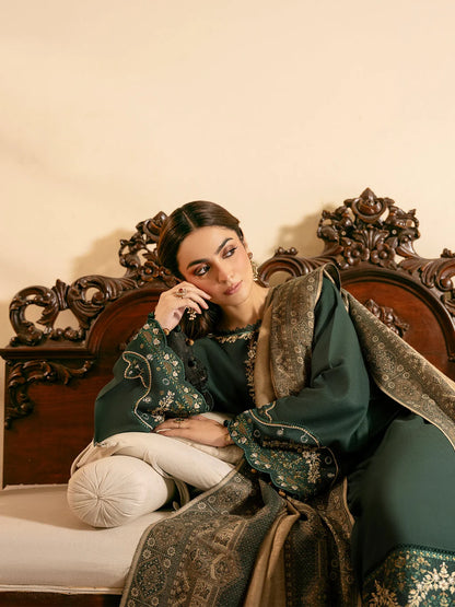 IZEL DHANAK 3PC EMBROIDERED UNSTICHED ARTICLE BA-383