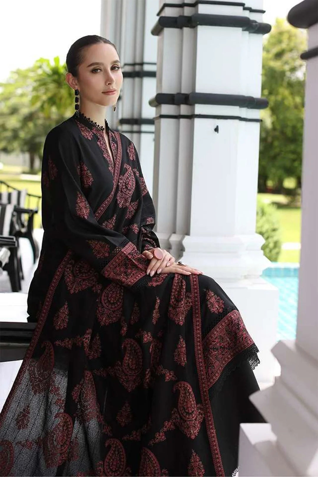 3PC DHANAK EMBROIDERED UNSTICHED ARTICLE BA-418