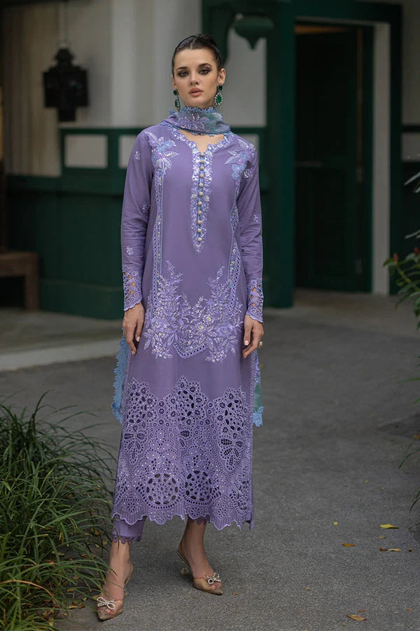 DHANAK 3PC CHICKENKARI EMBROIDERED UNSTICHED ARTICLE BA-389