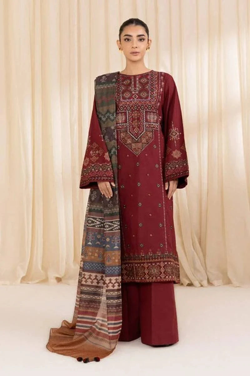 DHANAK 3PC EMBROIDERED UNSTICHED ARTICLE BA-413