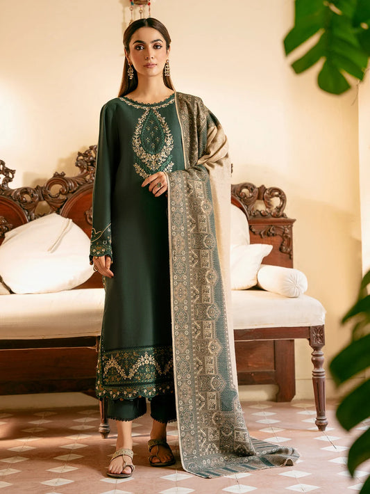 IZEL DHANAK 3PC EMBROIDERED UNSTICHED ARTICLE BA-383