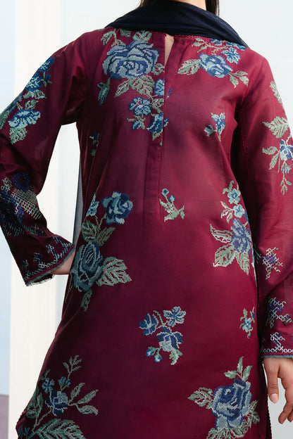 COCO DHANAK 3PC EMBROIDERED UNSTICHED ARTICLE BA-388