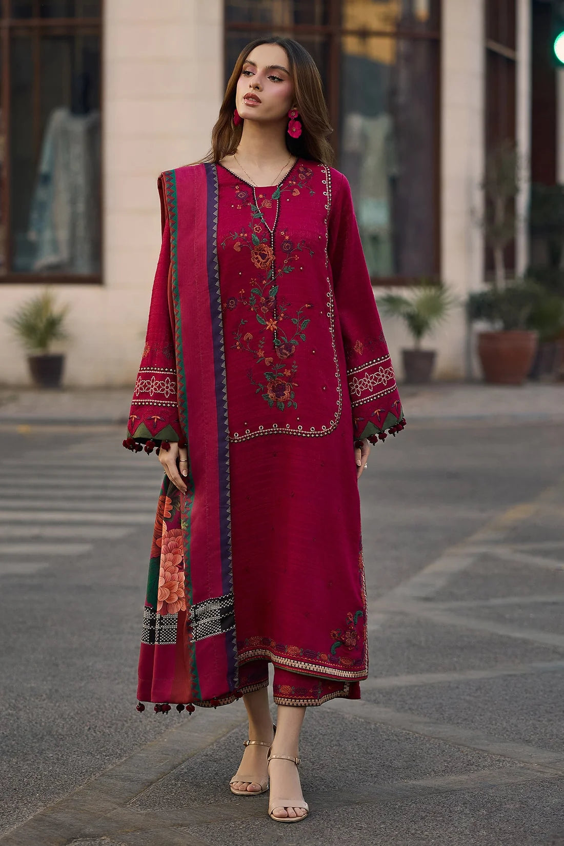 DHANAK 3PC EMBROIDERED UNSTICHED ARTICLE BA-3082