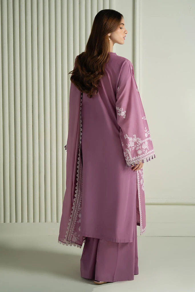 3PC DHANAK EMBROIDERED UNSTICHED SUIT BA-416-B