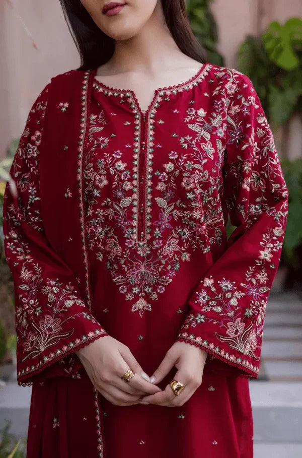 DHANAK 3PC EMBROIDERED UNSTICHED ARTICLE BA-345