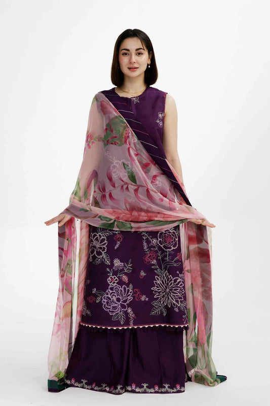 DHANAK 3PC EMBROIDERED UNSTICHED ARTICLE BA-301