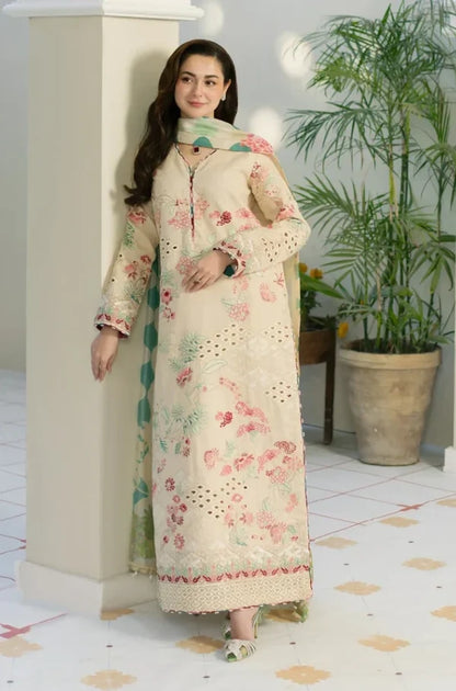 BAREEZE DHANAK 3PC EMBROIDERED UNSTICHED ARTICLE BA-310