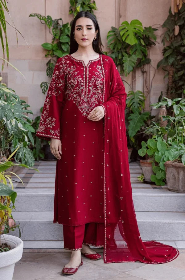 DHANAK 3PC EMBROIDERED UNSTICHED ARTICLE BA-345