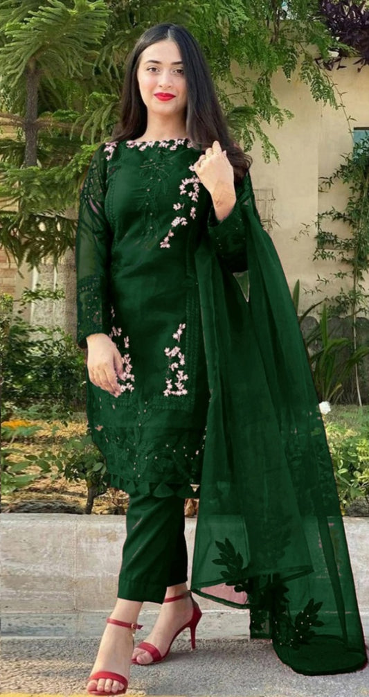 DHANAK 3PC EMBROIDERED UNSTITCHED ARTICLE BA-361-C