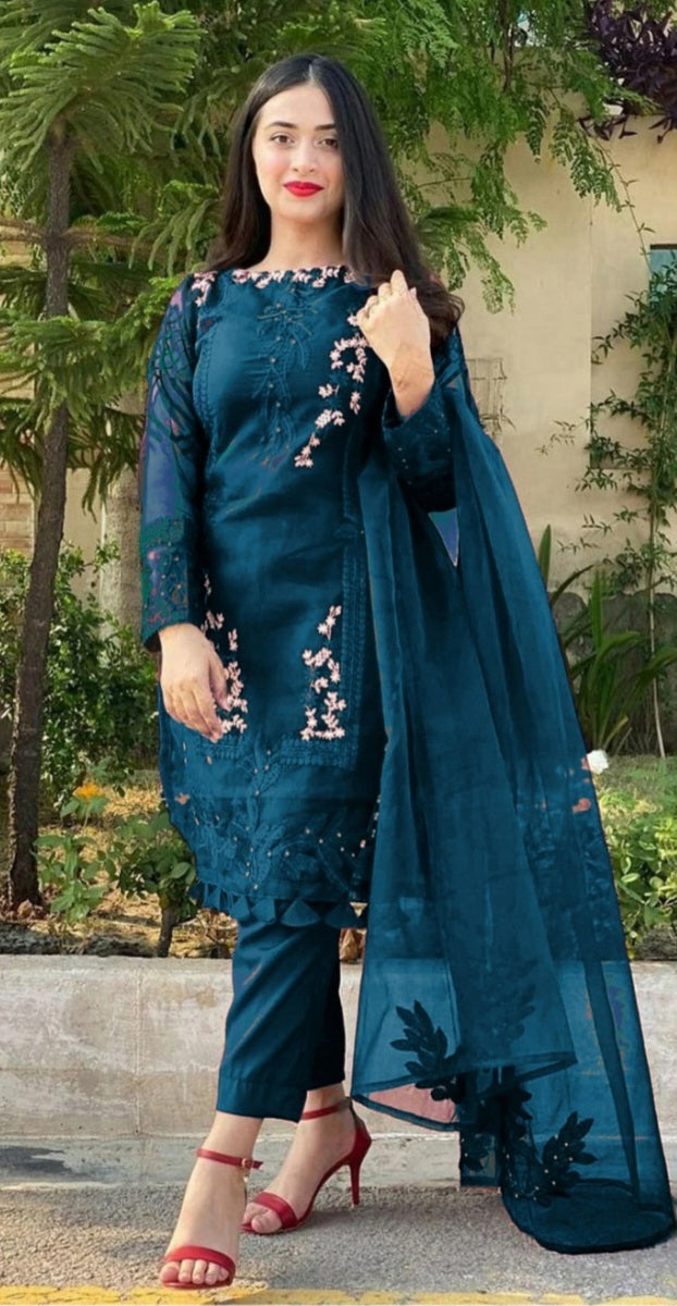 DHANAK 3PC EMBROIDERED UNSTITCHED ARTICLE BA-361-B