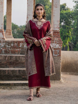 DHANAK 3PC EMBROIDERED UNSTITCHED ARTICLE BA-410