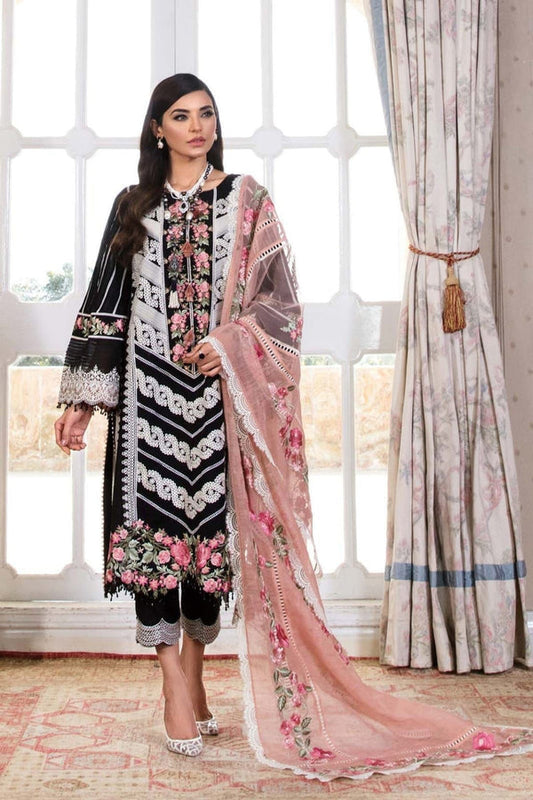 DHANAK 3PC EMBROIDERED UNSTITCHED ARTICLE BA-455