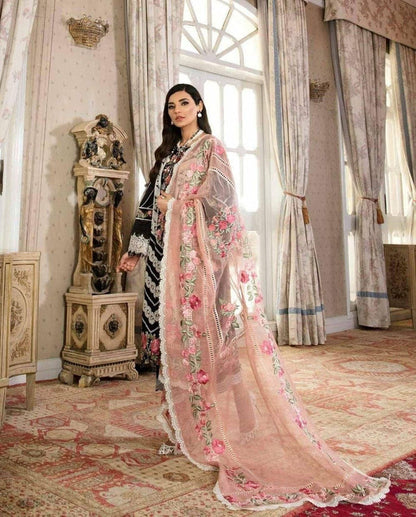 DHANAK 3PC EMBROIDERED UNSTITCHED ARTICLE BA-455