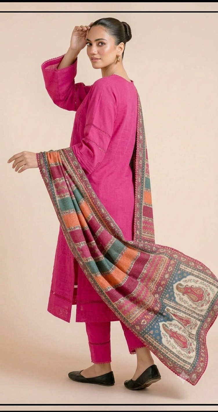 DHANAK 3PC EMBROIDERED UNSTITCHED ARTICLE BA-384-B